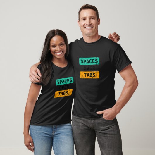 T-shirt Espaces Sur Tabs, Logiciel Coder Drôle Plein Stack (Unisexe)