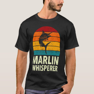 T-shirt Espadon Bleu Marlin Chuchoteur Pêche Sportive en M