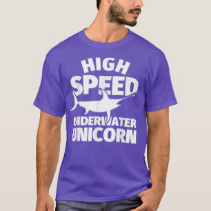 T-shirt Espadon Drôle Humour Pêche Haute vitesse sous l'ea