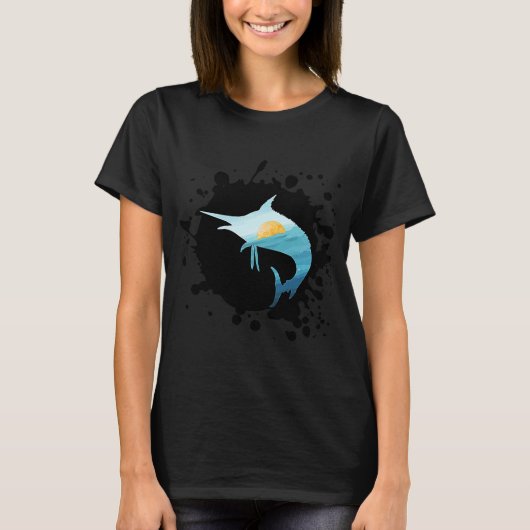 T-shirt Espadon Marlin Épée Poisson Broadbill Xiphias Glac (Devant)