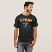 T-shirt Espagne Basketball Fans Jersey Espagnol Drapeau Sp (Devant entier)