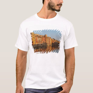T-shirt Espagne. Catalogne. Gérone. Maisons de l'Onyar