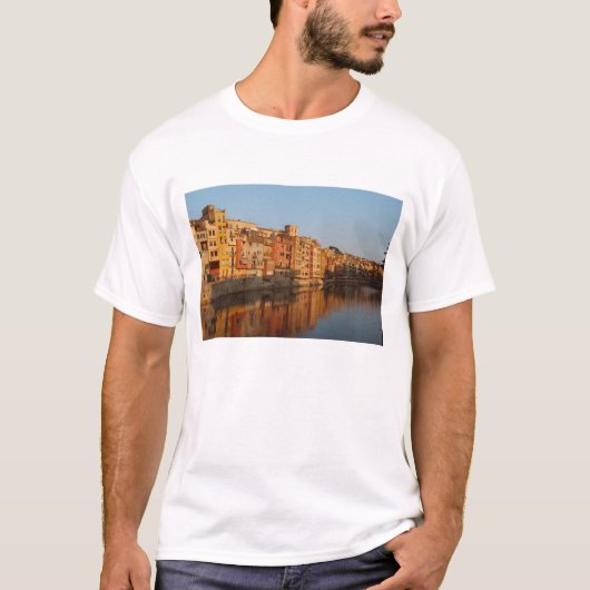 T-shirt  Espagne. Catalogne. Gérone. Maisons de l'Onyar (Devant)