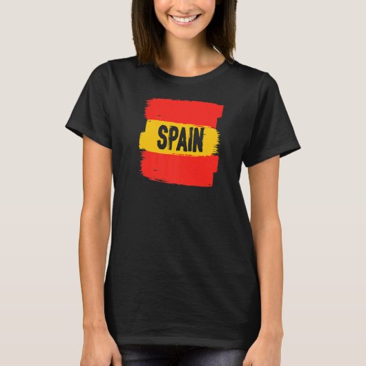 T-shirt Espagne Drapeau Espagne Barcelone Espagne Europe P (Devant)
