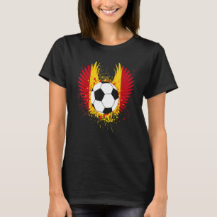 T-shirt Espagne Drapeau Football Ailes Football Espagnol
