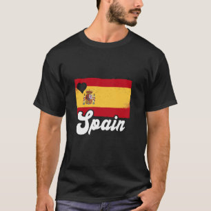 T-shirt Espagne Drapeau Pride Coeur España Fiers Racines E