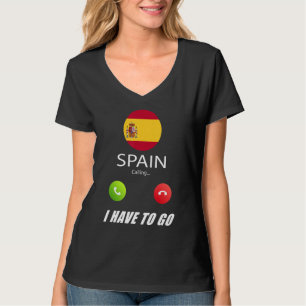 T-shirt Espagne Drapeau Souvenir L'Espagne Appelle