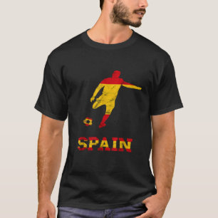 T-shirt Espagne Espagnol joueur de football Espagne Drapea