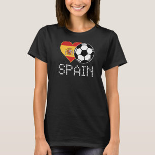 T-shirt Espagne Football Espagnol Drapeau Espana Love Coun
