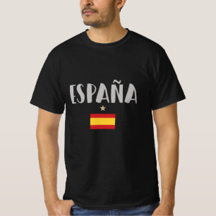 T-shirt Espagne Football Fan Shirt Drapeau