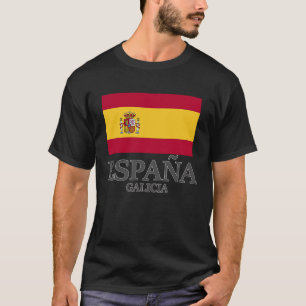 T-shirt Espagne Galice Drapeau Voyage Europe Vacances