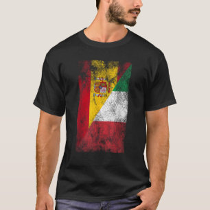 T-shirt Espagne Italie Drapeaux Espagnol Italien