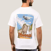 T-shirt Espagne orange affiche voyage (Dos)