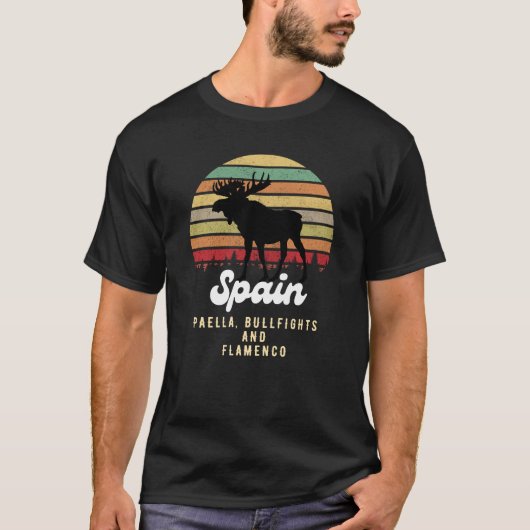 T-shirt Espagne paella torpilles flamenco (Devant)