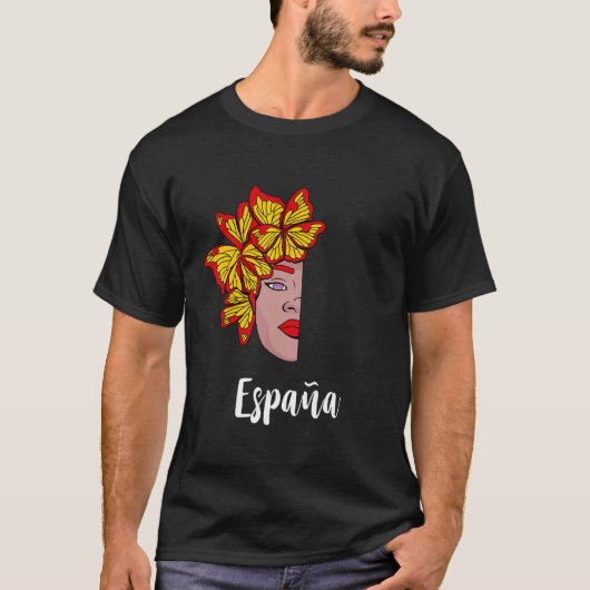 T-shirt Espagne Papillon Espana Espagne Racines espagnoles (Devant)