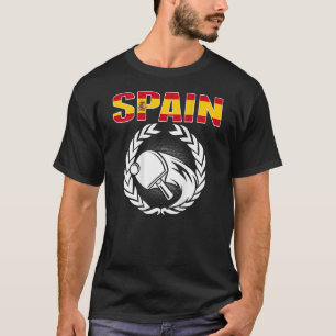 T-shirt Espagne Ping Pong espagnol Table Tennis Team Souti