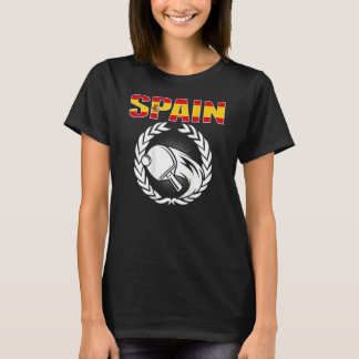 T-shirt Espagne Ping Pong espagnol Table Tennis Team Souti