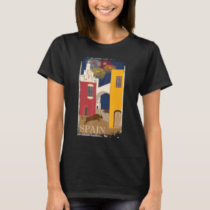 T-shirt Espagne Poster publicitaire Vintage voyage en détr