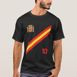T-shirt Espagne Soccer Jersey Style Espana Barcelone Madri