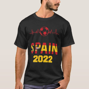 T-shirt Espagne Soccer Support Team En 2022 Football Espag