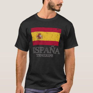 T-shirt Espagne Tenerife Drapeau Voyage Europe Vacances