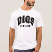 T-shirt espagnol chrétien Dios Es Bueno (Devant)