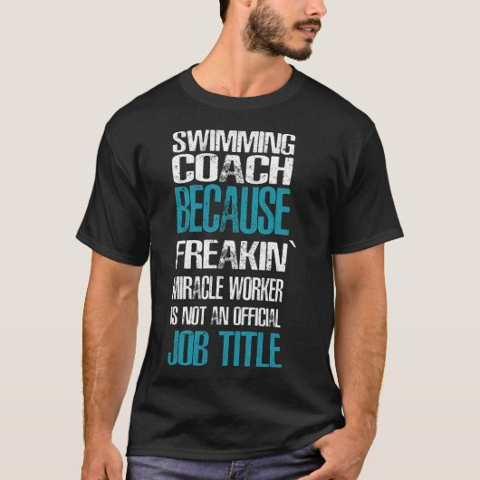 T-shirt Espagnol Coach de natation (Devant)