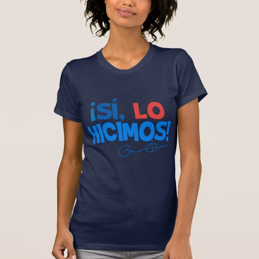 T-shirt Espagnol d'Obama oui nous avons fait (Devant)