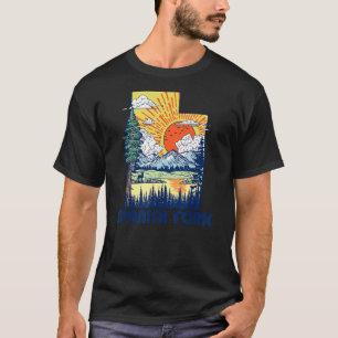 T-shirt Espagnol Fork Utah Nature State Pride Montagnes Re