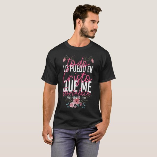 T-shirt Espagnol Todo Lo Puedo En Cristo Filipen (Devant entier)