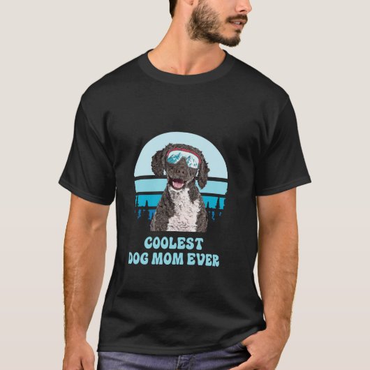 T-shirt Espagnol Water Dog Ski Hiver Coolest Chien Maman E (Devant)