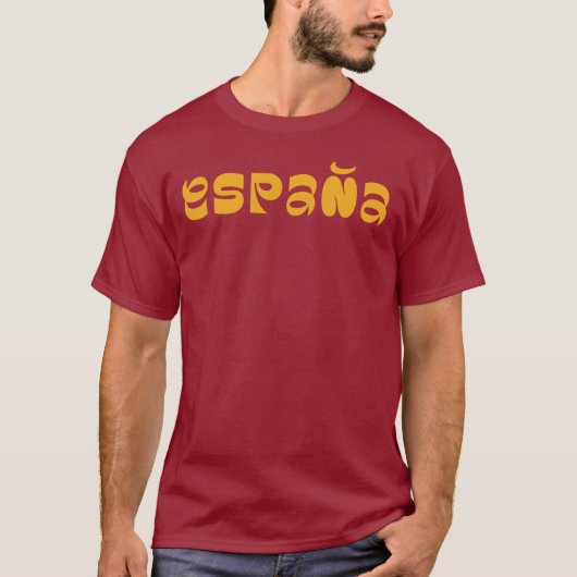 T-Shirt Espana création logo typographie (Devant)