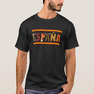 T-shirt Espana Espagne Drapeau Fiesta Espagne Racines Espa