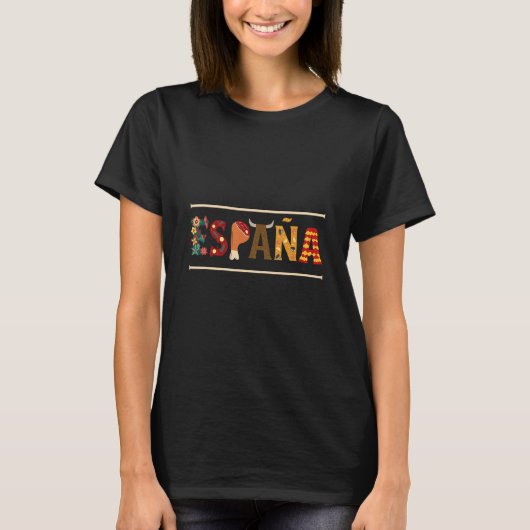 T-shirt Espana Jamon Tradition Flamenco (Devant)