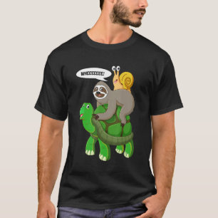 T-shirt Espèce animale sauvage de Piggyback de tortue fard