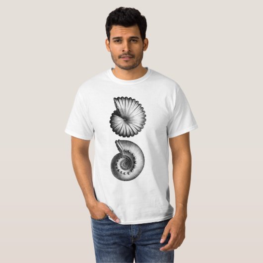 T-shirt Espèces d'ammonites (Devant entier)