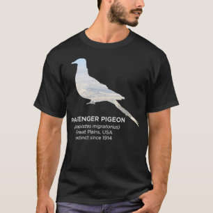 T-shirt Espèces en voie de disparition du pigeon voyageur