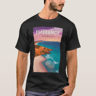 T-shirt Esperance Australie Travel Art Vintage