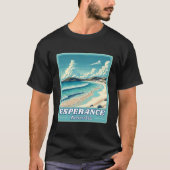 T-shirt Esperance en Australie Occidentale Skyline Rétro (Devant)