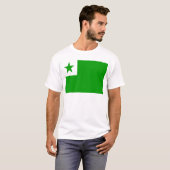 T-shirt Espéranto-Drapeau (Devant entier)