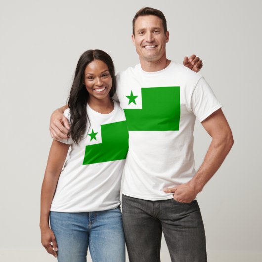 T-shirt Espéranto-Drapeau (Unisexe)
