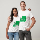 T-shirt Esperanto / "Nigro sur blanko pruvas sen manko", (Unisexe)