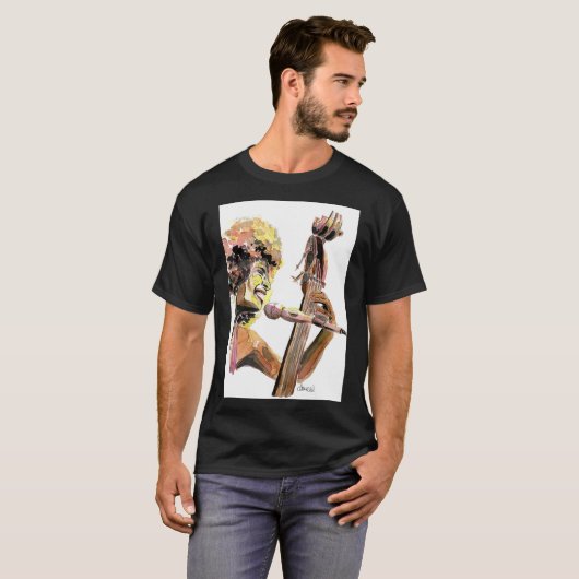 T-shirt Esperanza Spalding singing and playing cello Class (Devant entier)