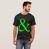 T-shirt Esperluète - vert (Devant entier)