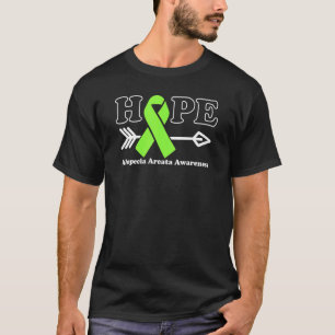T-shirt Espérons Alopecia Areata Sensibilisation Lime Vert