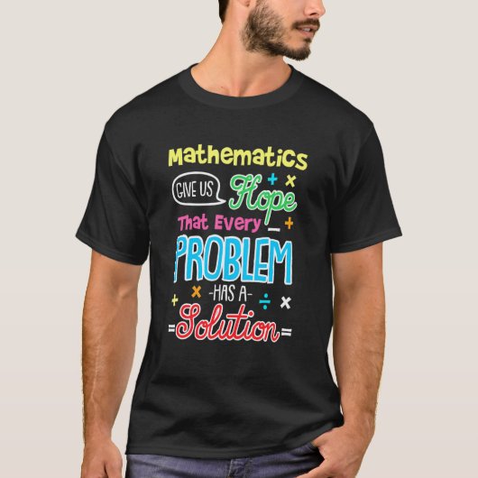 T-shirt Espérons Que Chaque Problème A Une Solution Profes (Devant)