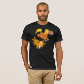 T-shirt espiègle de poneys de bande dessinée (Devant entier)