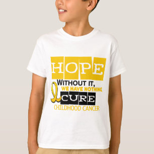 T-shirt ESPOIR 2 de conscience de Cancer d'enfance