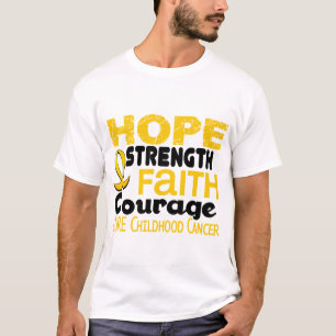 T-shirt ESPOIR 3 de conscience de Cancer d'enfance