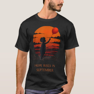 T-shirt Espoir augmente Septembre Sensibilisation au cance